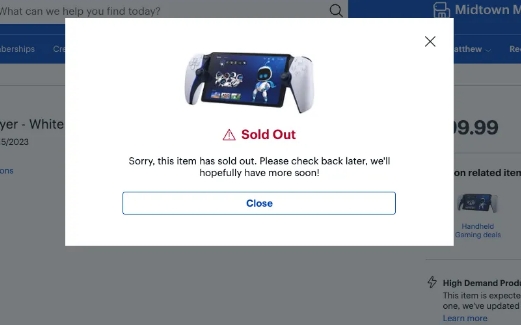 Ps5 Sold Out